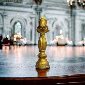 VNTG Look Single Stag Candle Holder Candelabra Stand Candlestick Table Top Decor